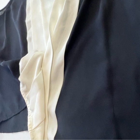 Edward Achour Paris Pleat Front Sleeveless Blouse - Picture 4 of 6